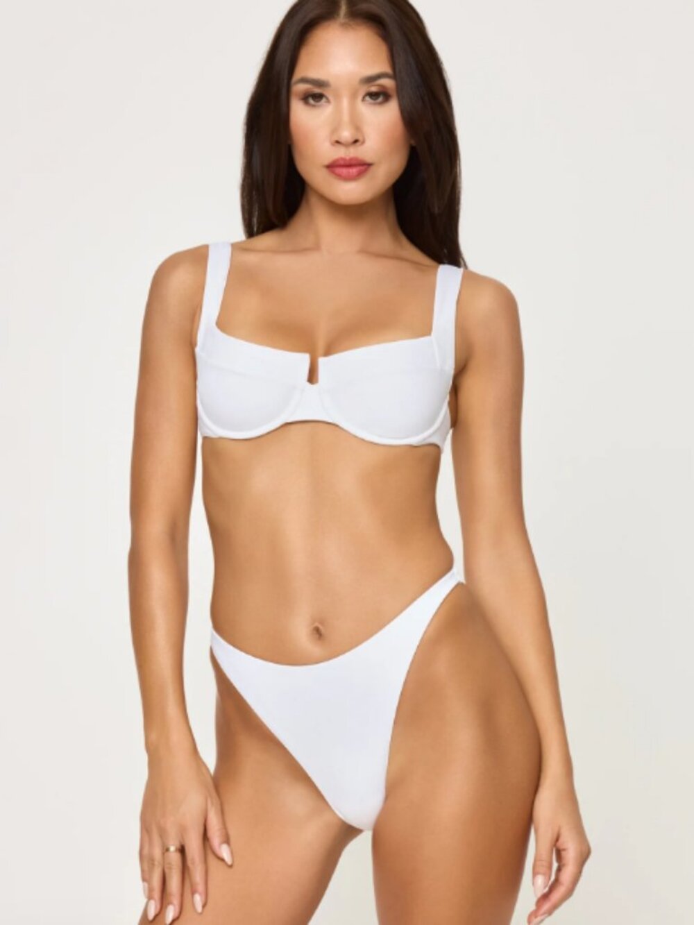 Vitamin A White Eco Wet Bikini Top